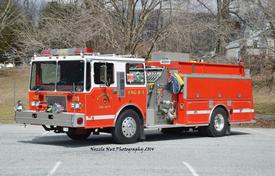 Engine 8-3, 1988 KME Pumper-Tanker 
1500 Gallons of Water, 1500 GPM, Retired in 2015