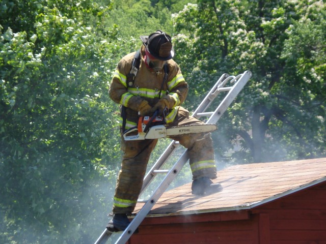 Past Fire Chief Richard Klingler II at 2007 Kids Fire Camp
