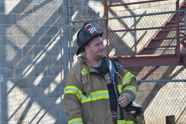 EMS Captain Robert Cazillo at a training day