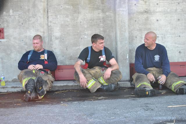 Members discussing training 