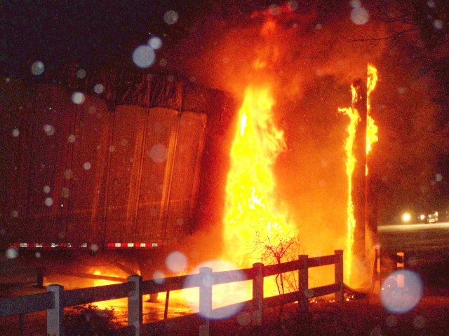 Early morning Tractor Trailer fire on Lincoln Highway. 