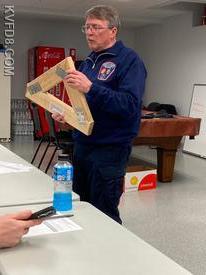 Chief DeGroot reviews the material being used now in some new construction