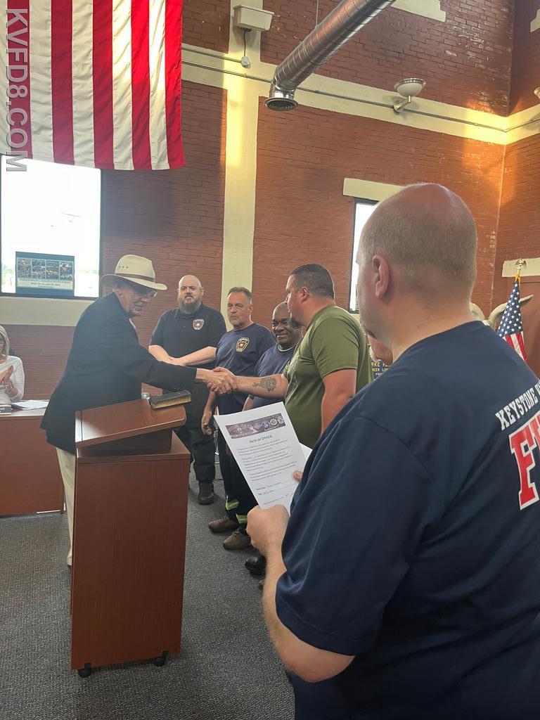Fire Police Officers Sworn in at Parkesburg Borough Meeting Keystone