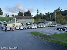 The preparation of the carts for the 7th Annual KVFD outing 